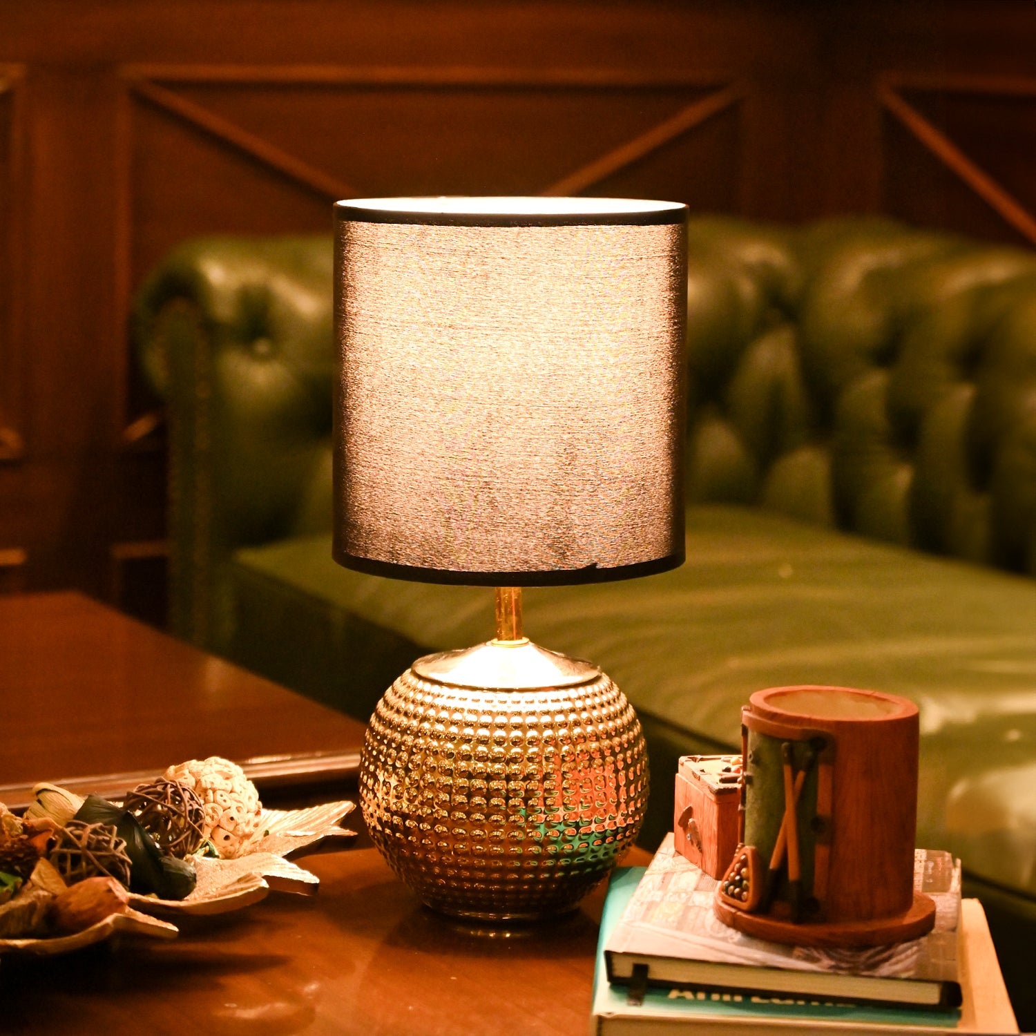 VON CASA Black& Golden Table Lamp
